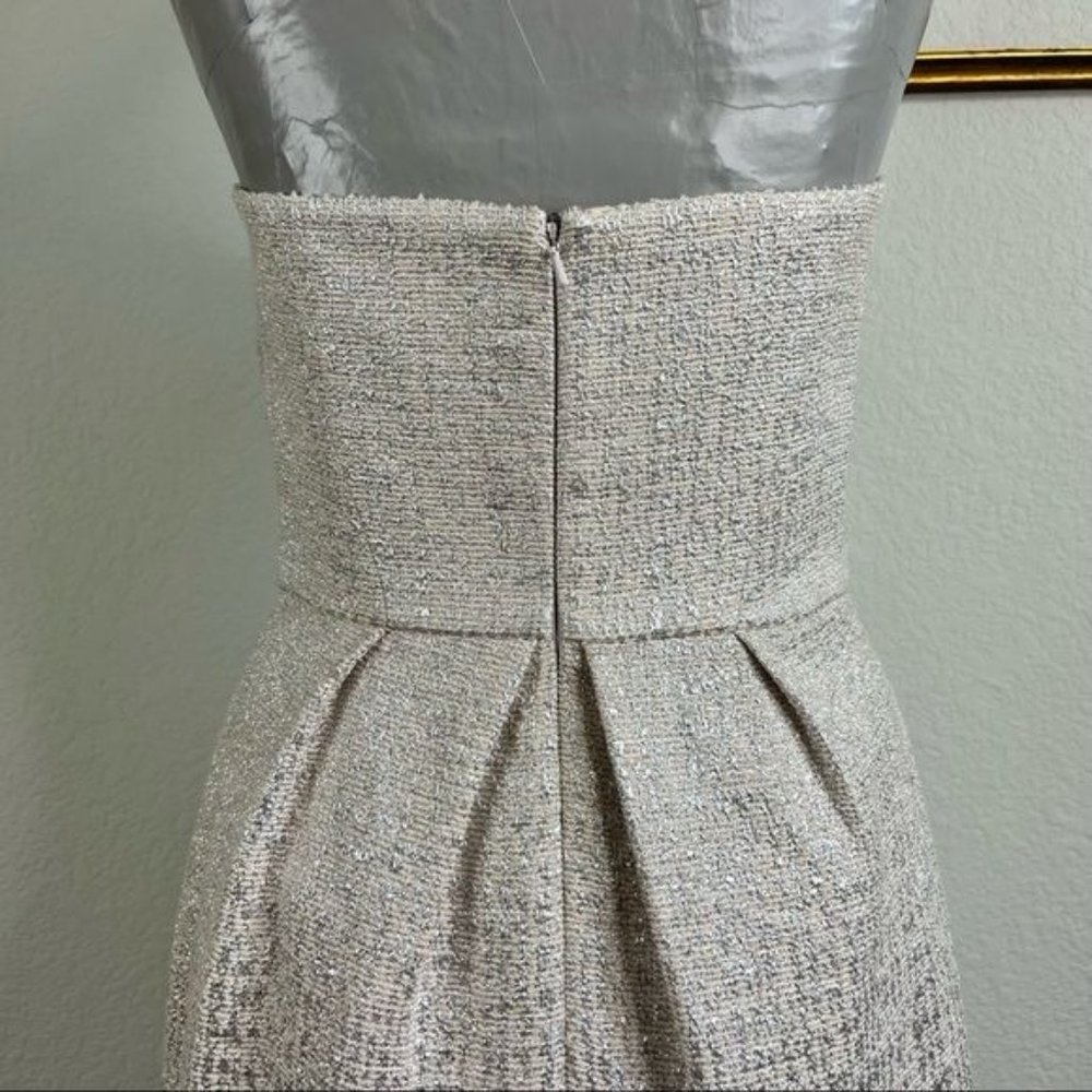 TED BAKER Langley Filippa Strapless Metallic Dress - Picture 8 of 14